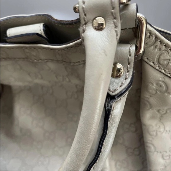 Gucci Beige Leather Tote Bag - Picture 10 of 11